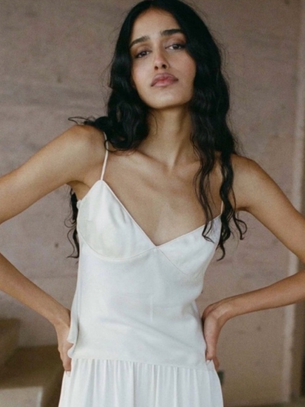 Doen Laney silk top in ivory - Picture 2 of 12